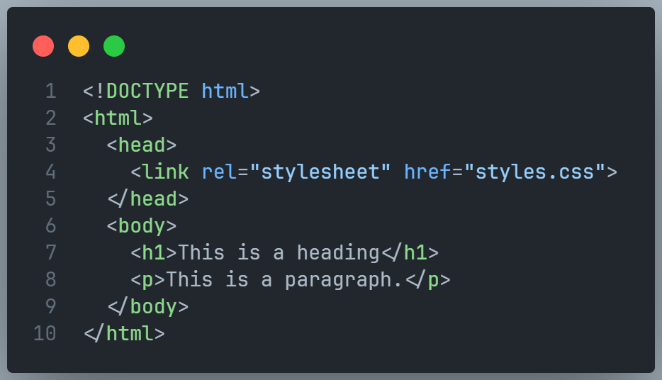 External CSS Example