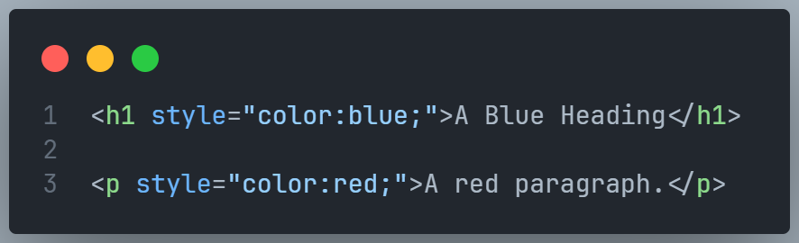 Inline CSS Example